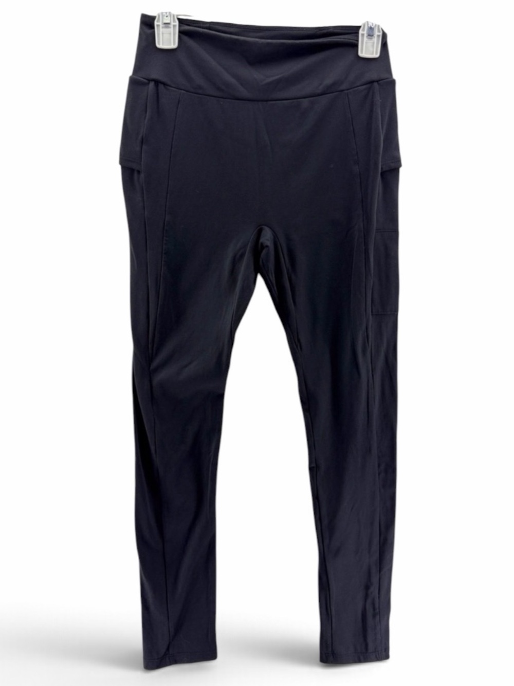 Gymshark Black Women's Active Zipper Leggings with Side Pockets Size Large